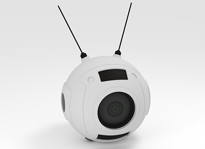 Modern camera surveillance camera drone 3d model