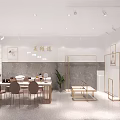 Modern Beauty Salon Interior With Stylish Furniture Display Shelves Green Plants And Treatment Tables