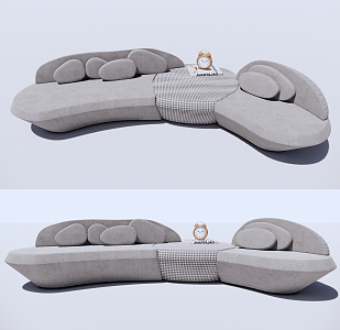 Modern Multiplayer Sofa 3d model