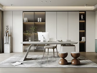 Modern study 3d model
