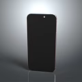 Sleek Modern Smartphone With Full Screen Display And Black Glossy Body Design