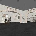 Modern Fashion Clothing Store Interior With Display Racks Clothing Displays And Cash Counter