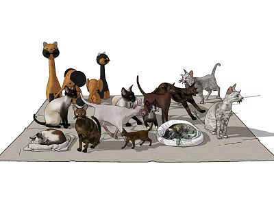 Diverse Reptile Species Showcasing Lizards Turtles Snakes And Geckos In Natural Habitat 3d model