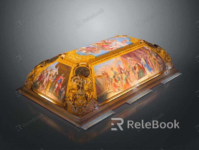 Oil painting embroidery embroidery painting church mural mural daily necessities model