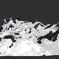 Detailed Micro Terrain 3D Model Featuring Mountainous Landforms And Surface Textures