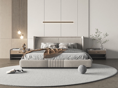 Modern Formitalia double bed 3d model