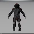 Advanced Futuristic Astronaut Spacesuit With Detailed Protective Design And Helmet For Space Missions