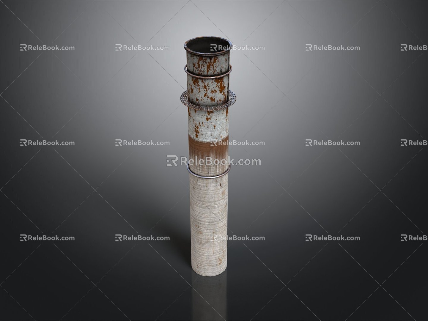 Pillar Smoke Pipe Stone Pillar Old Stone Pillar Roman Pillar Roman Stone Pillar Classical Stone Pillar 3d model