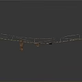 Traditional Wooden Suspension Bridge Design With Rope Railings And Wooden Planks