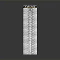 Metallic Cylindrical Object With Gold Top Mesh Surface And Rainbow Glossy Shine