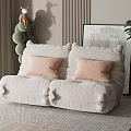 Modern Lazy Sofa Double Sofa 3d model