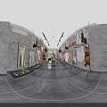 Modern Clothing Store Interior With Clothes On Racks Display Shelves Shoes And Bags