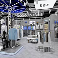 Modern Clothing Store Interior With Displayed Clothes Mannequins Neat Racks And Lighting