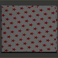 Stylish Cube Shaped Furniture With Red Star Pattern On White Surface Design