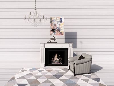 Nordic fireplace model