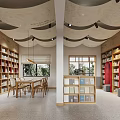 modern library 3d model
