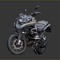 Modern motorcycle two-wheeled motorcycle off-road motorcycle road racing motorcycle 3d model