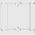 European-style lines carved lines 3d model