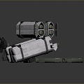 laser tower turret turntable sci-fi tower defense game tower defense sci-fi turret game turret game turret 3d model