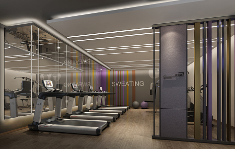 Modern Gym 3d model