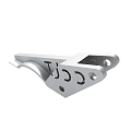 CJCC Marked Industrial Metal Mechanical Component With Holes And Curved Edge