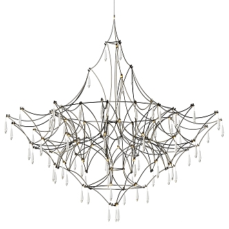 Light Luxury Creative Crystal Chandelier 3d model