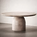 Modern Dining Table Round Dining Table 3d model