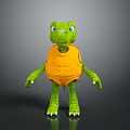 Turtle Cartoon Turtle Snapping Turtle Chickbill Turtle Reptile Cold Blooded Animal Reptile Class 3d model