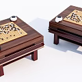 New Chinese Go Table Go 3d model