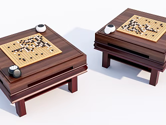 New Chinese Go Table Go 3d model