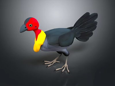 bird game animal cartoon animal realistic animal 3d model
