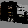 Professional Stainless Steel Kitchen Equipment With Ovens Baking Racks Mixers And Utensils