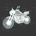 Red and Black Motorcycle with Modern Design Headlight Black Seat and Wheels