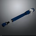 High Performance Blue Automotive Shock Absorber With Metal Body And Connecting Ends