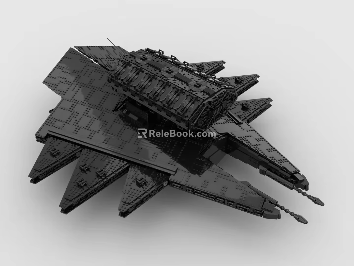 LEGO toy building blocks spaceship fighter 3d model