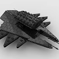 LEGO toy building blocks spaceship fighter 3d model