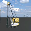 Industrial Trench Cutter Machine Featuring Crawler Base Tall Mast And Large Drums For Construction