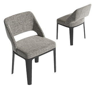 Modern Poliform Dining Chair 3d model