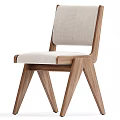 Comfortable Modern Leisure Chair With Wooden Frame And Soft Fabric Cushion For Home Decor