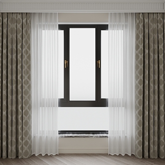 Curtains 3d model