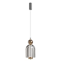 Modern Glass Pendant Lights With Gold Accents And Hanging Design