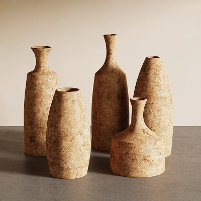 Quiet ancient jars, bottles, ceramic jars 3d model Quiet ancient jars, bottles, ceramic jars 3d model