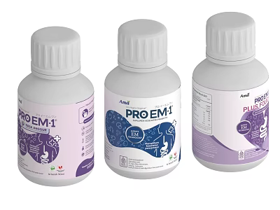 PRO EM1 Probiotic Liquid Bottles For Food Fermentation And Processing 3d model