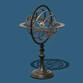 Industrial Equipment Metallic Precision Device With Circular Rings And Stable Base Stand