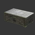 Silver Box With Intricate Carved Patterns And Vintage Decorative Details 3d model