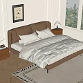 Double bed 3d model