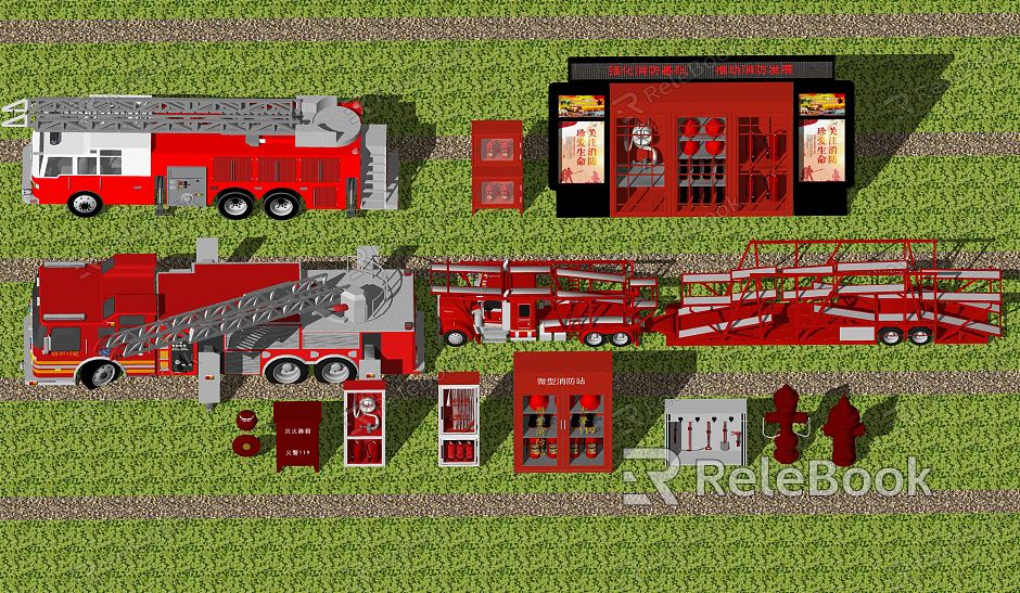 Modern fire fighting equipment fire extinguisher box fire hydrant fire fighting equipment model