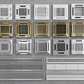Various Types of Air Conditioner Vents with Different Designs and Color Options