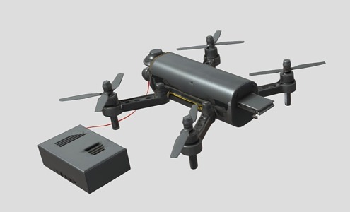 UAV aircraft shuttle 3d model