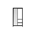 Black Metal Shelving Unit With Multiple Storage Shelves For Home Organization